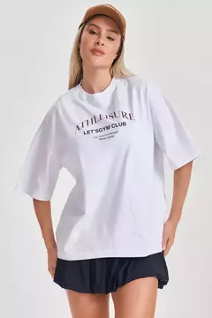 Camiseta Oversized Start branca