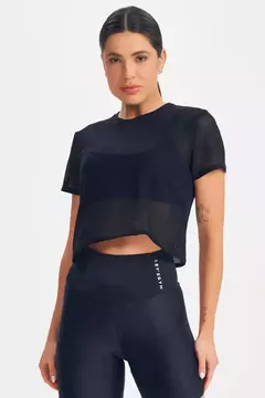 Blusa Box MC Screen Preto