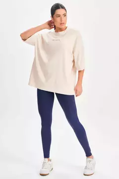 Camiseta Oversized Basic Flex Bege - loja online