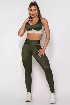 Conjunto de legging gloss touch green - comprar online