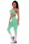 Conjunto legging verde com tule