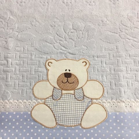 Toalha de Rosto Infantil Azul - comprar online
