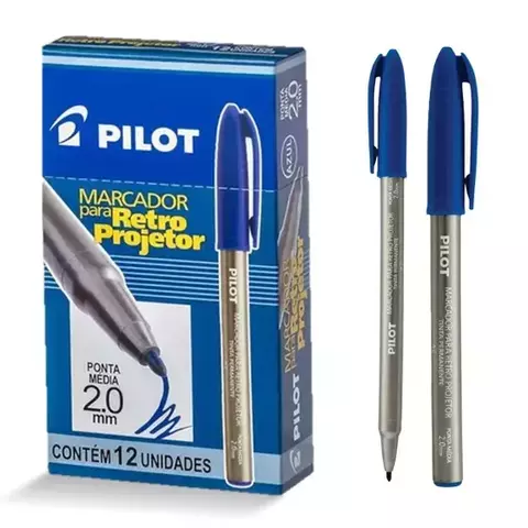 Marcador Retro Projetor Pilot 2.0mm Azul - comprar online