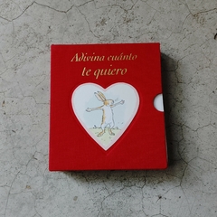 ADIVINA CUÁNTO TE QUIERO- DESPLEGABLE- CAJA ROJA
