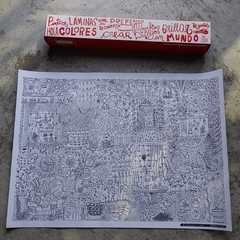 LÁMINA PARA PINTAR - BOTÁNICA