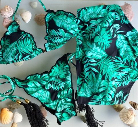 Trikini Ripple Folhas (3 peças)