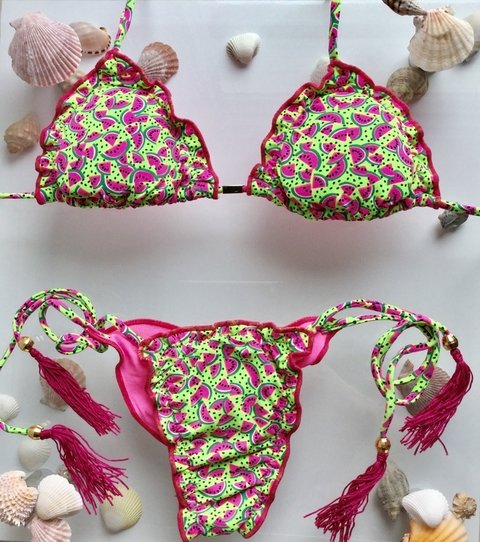 Biquini Ripple Melancia