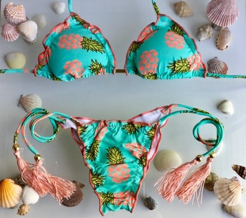 Biquini Ripple Abacaxi