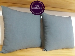 ALMOHADÓN GRIS LISO - comprar online