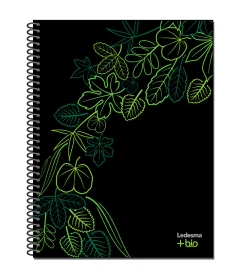 CUADERNO ESPIRAL RAYADO 21x27 +BIO. TAPA BIOPLÁSTICO