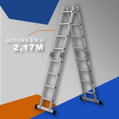 Escalera Multiproposito con plataformas de acero 4 x 4 - Kushiro - tienda online