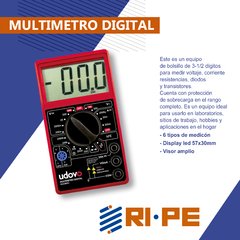 Multímetro digital tester - Udovo - comprar online