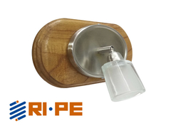 Spot 1 luz con madera especial