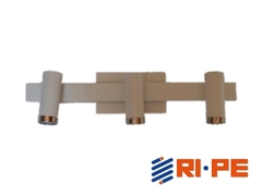 Spot 3 luces tubo con regleta