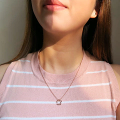 Colar Sakura Ponto de Luz - Atelier Joias