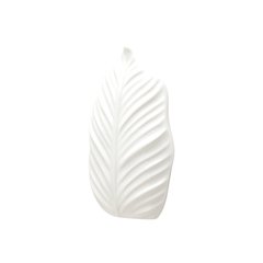 Cachepô de Parede em Cerâmica Palm Leaf  Branco - comprar online
