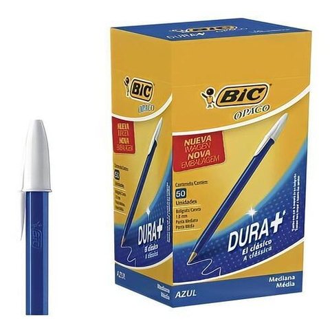 Lapiceras BIC AZUL OPACO 50UNID