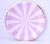Platos a rayas pastel x6u