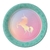 Plato Unicornio tornasol x6 u