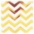Servilleta Blanco Chevron oro x 10u