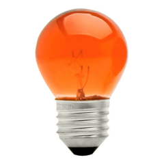 519325 LAMPADA BOLINHA BRASFORT E27 15W X 127V LARANJA 8482