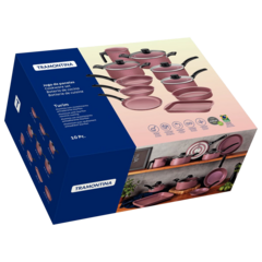 519609 PANELA JOGO TRAMONTINA TURIM C/10 PCS ROSA 20297464
