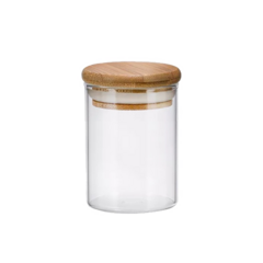 520194 POTE VIDRO BORO ORIGINAL GLASS C/TAMPA BAMBU 180ML GL8171 - comprar online