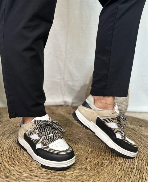 ZAPATILLAS TANGER BCO/CEBRA - comprar online