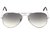 Óculos Ray-Ban Aviador RB3025 prata com lente degradê fumê replica de primeira linha