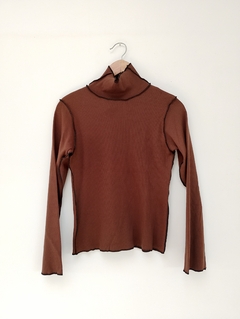 Polera BICOLOR chocolate - comprar online