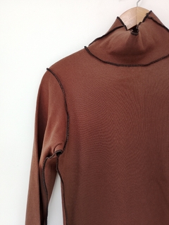 Polera BICOLOR chocolate en internet