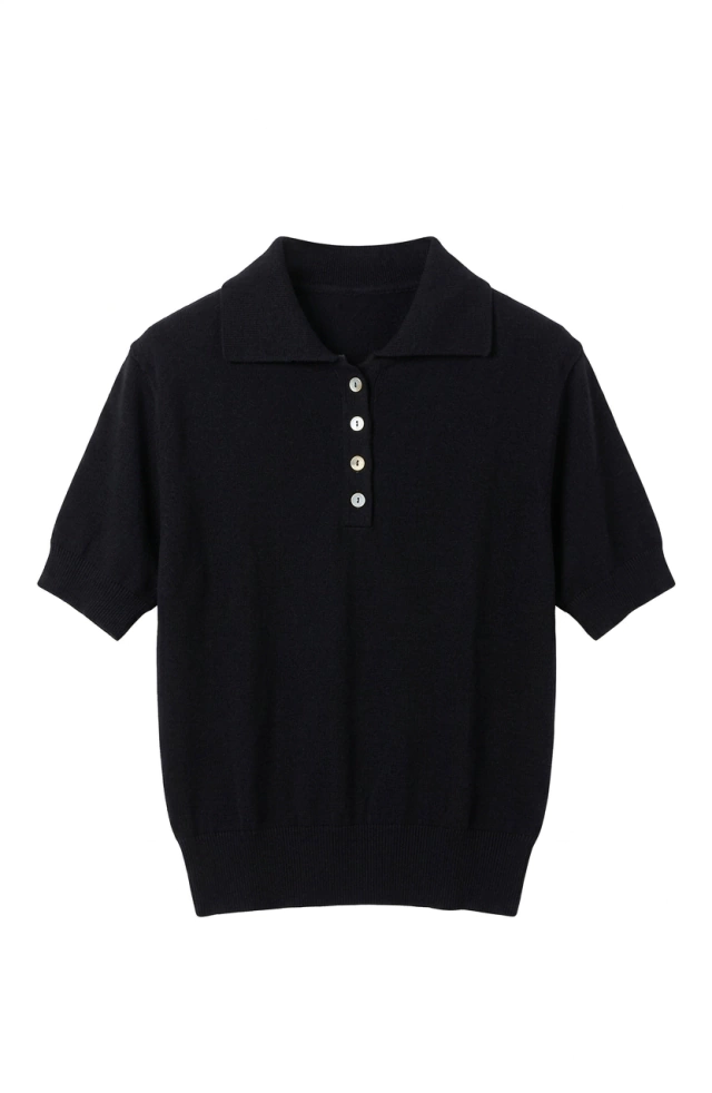 Remera CHOMBA CILANTRO negro
