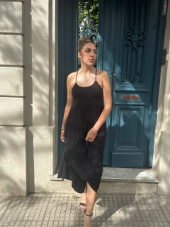Vestido VOLADOS negro - comprar online