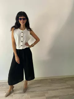 TOP boton CREMA - comprar online