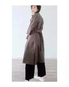 Vestido CAMISERO verde - Puntos en el espacio