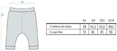 Pantalón de bebe PINTAS rosa - Puntos en el espacio