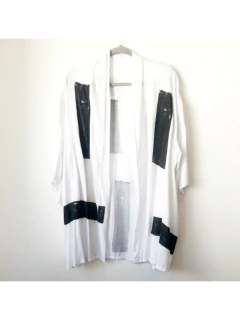 Kimono KIATO monocopia negro blanco en internet