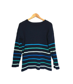 Sweater TURIA azul con rayas - comprar online