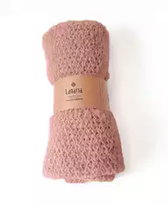 Cuello MOHAIR rosa viejo