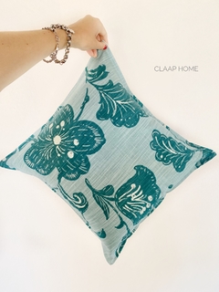 almohadón hoja Aqua ~
