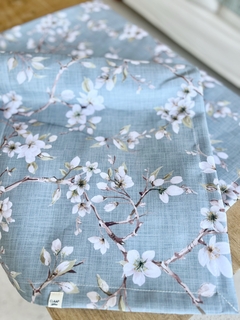 Manteles flor cerezo celeste gr ~ - comprar online