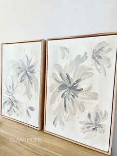 Cuadro flores gris ~ - comprar online