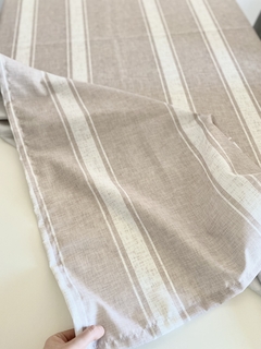 Mantel antimanchas rayas beige ~ - comprar online