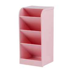 Organizador Diagonal 4 divisões Rosa Pastel