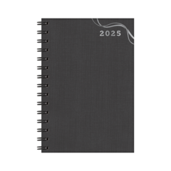 Agenda Diária 2025 Granada 13,8 x 20,0cm Preto Redoma - comprar online