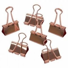 Binder Clips Rosé Gold 19mm c/12un. Molin