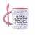 Imagem do Caneca de cerâmica colorida com colher 325ml - Dia dos Namorados