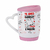 Imagem do Caneca de cerâmica com alça de coração com tampa de silicone 365ml - Dia dos Namorados