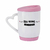 Caneca de cerâmica com alça de coração com tampa de silicone 365ml - Com nome na internet