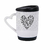 Caneca de cerâmica com alça de coração com tampa de silicone 365ml - Dia dos Namorados - NZ Design